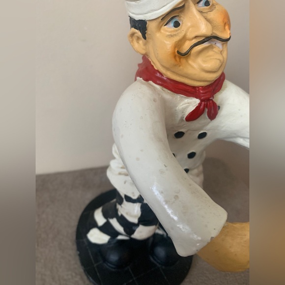 VINTAGE 13” Chef Figurine Italian Kitchen Food Restaurant Peter MOOK Collectible - Picture 2 of 9